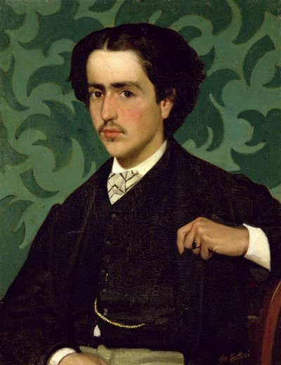 Portrait of a Young Man by Giovanni Fattori